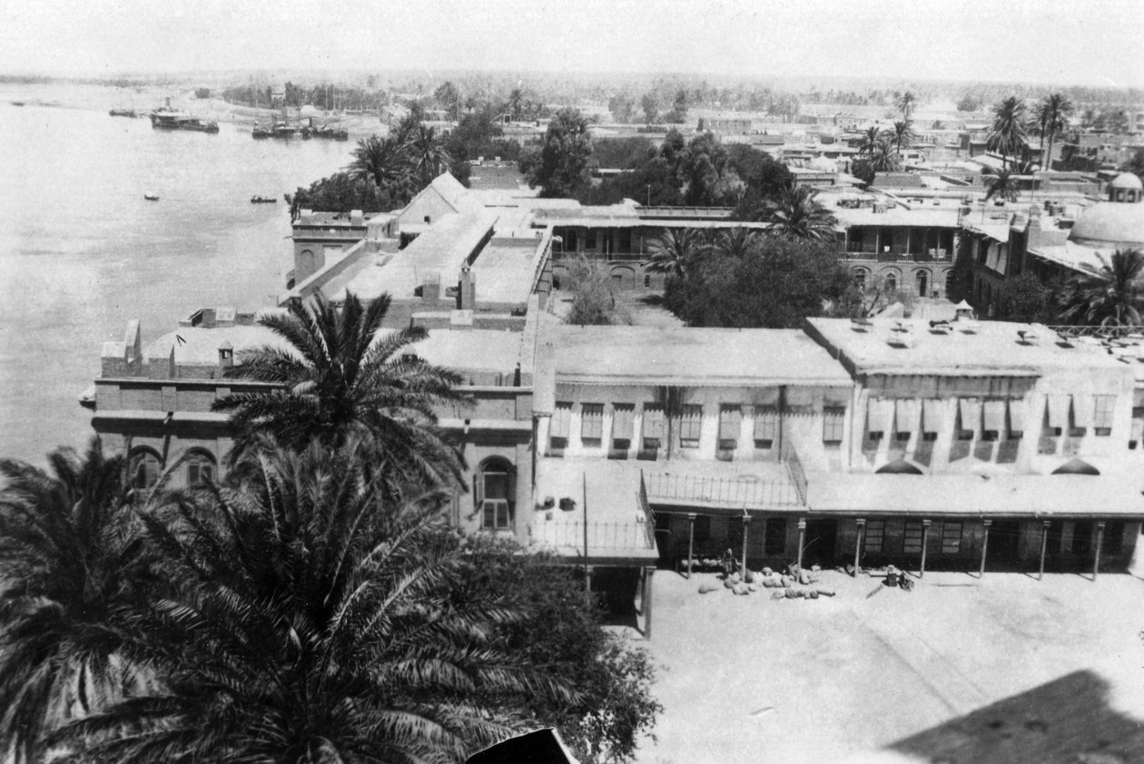 The Tigris River, from the 31st British General Hospital, Baghdad, Mesopotamia, WWI, 1918 by Unbekannt