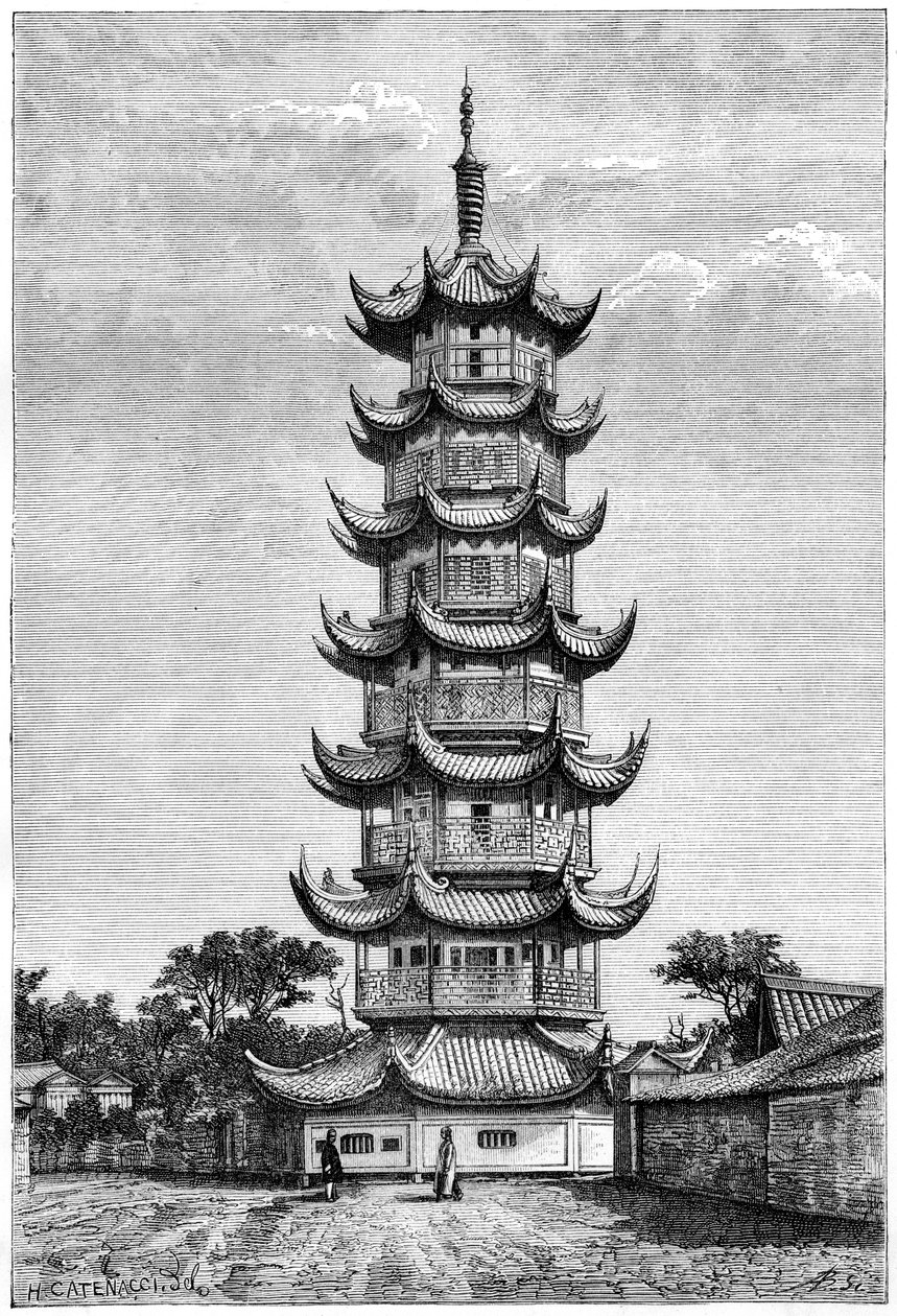 The Tower of Long-Hua, Shanghai, China by Unbekannt