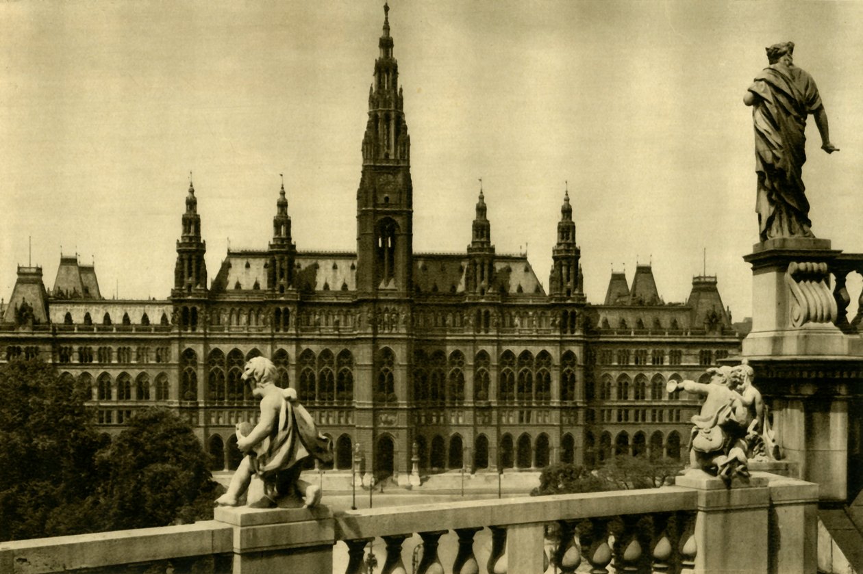 The Town Hall, Vienna, Austria by Unbekannt