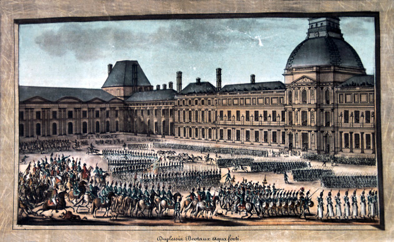 The Troop Parade during the Grand Parade, Tuileries Palace, 19th century by Unbekannt