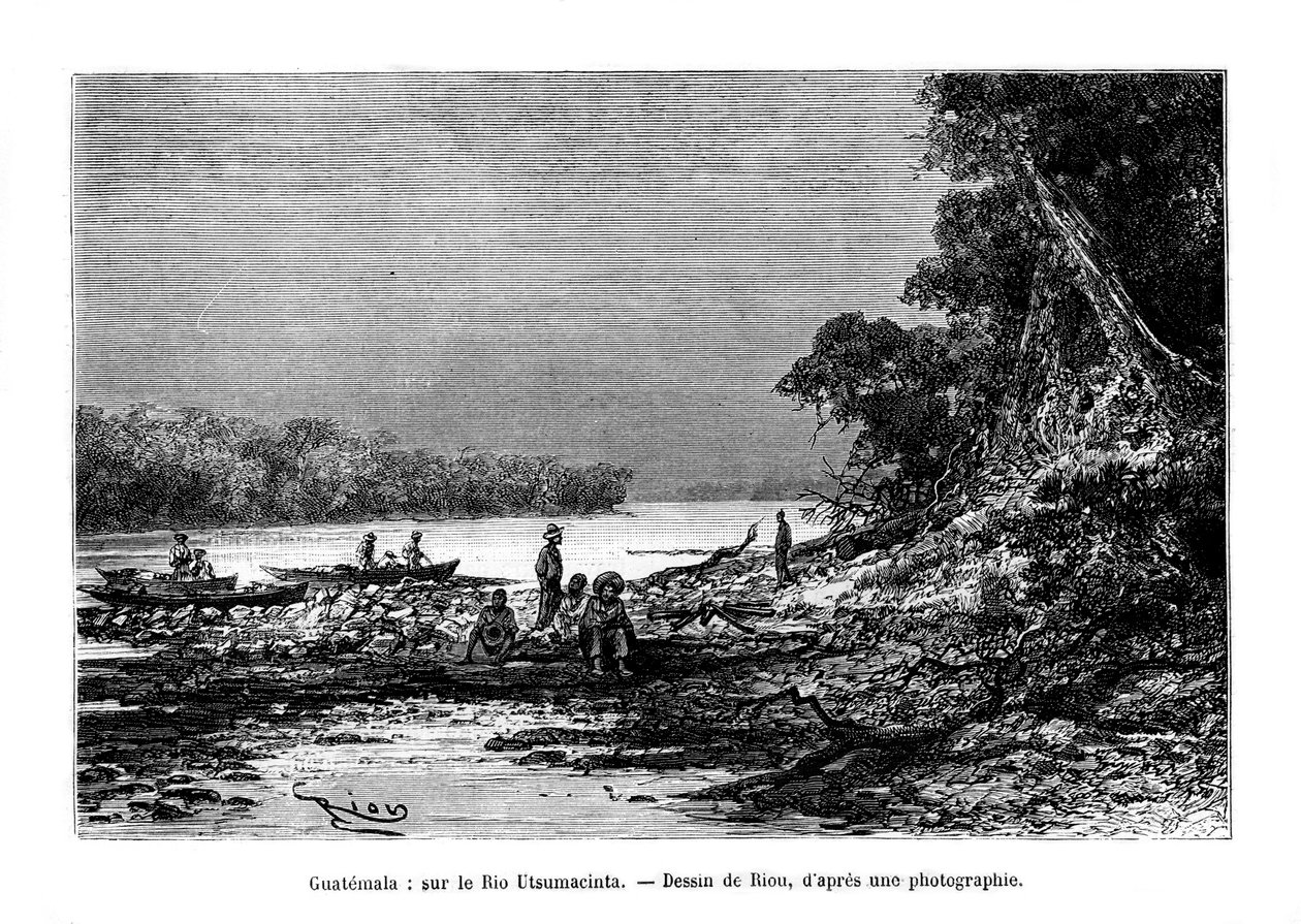 The Usumacinta River, southeastern Mexico and northwestern Guatemala, 19th century by Unbekannt