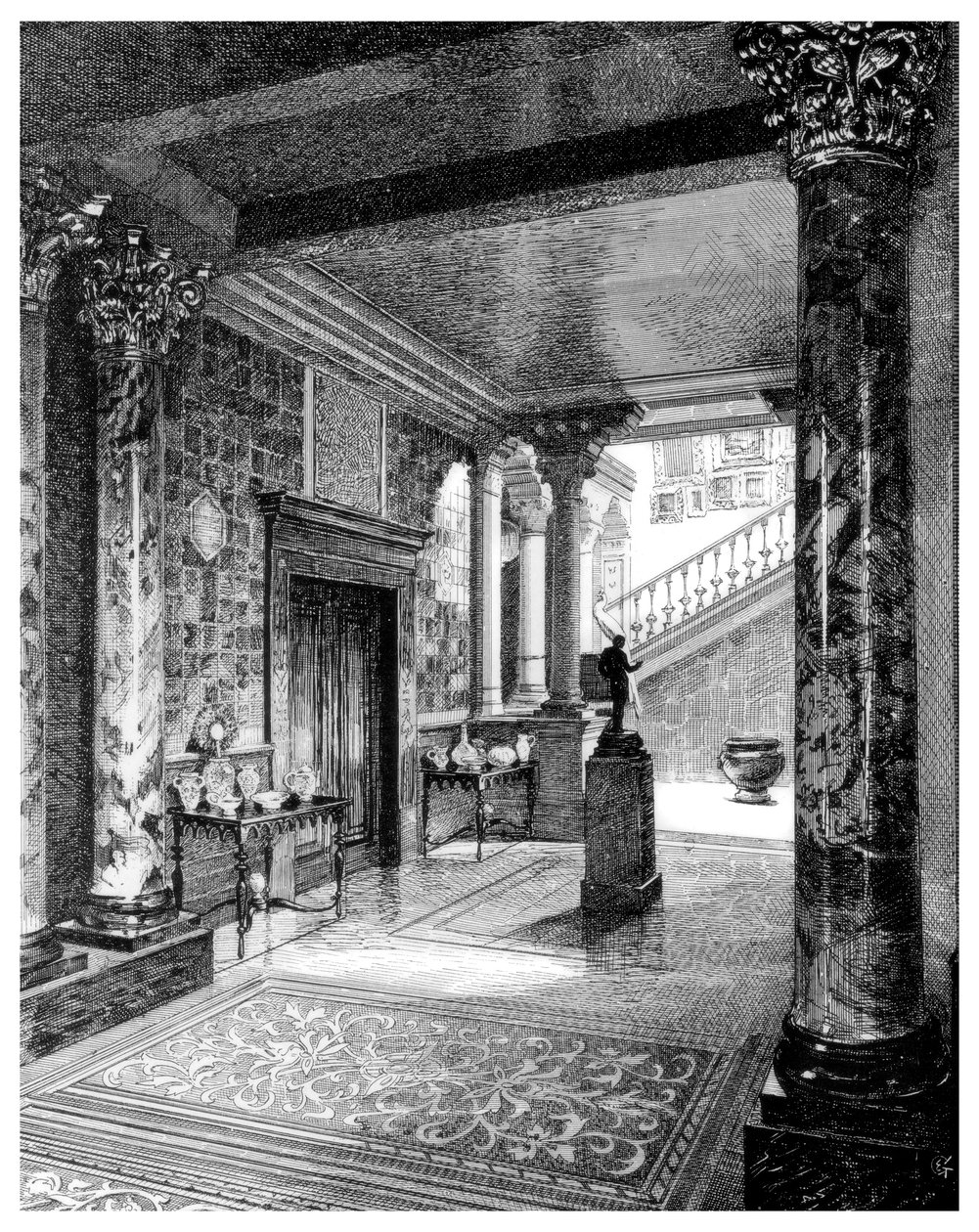 The Vestibule by Unbekannt