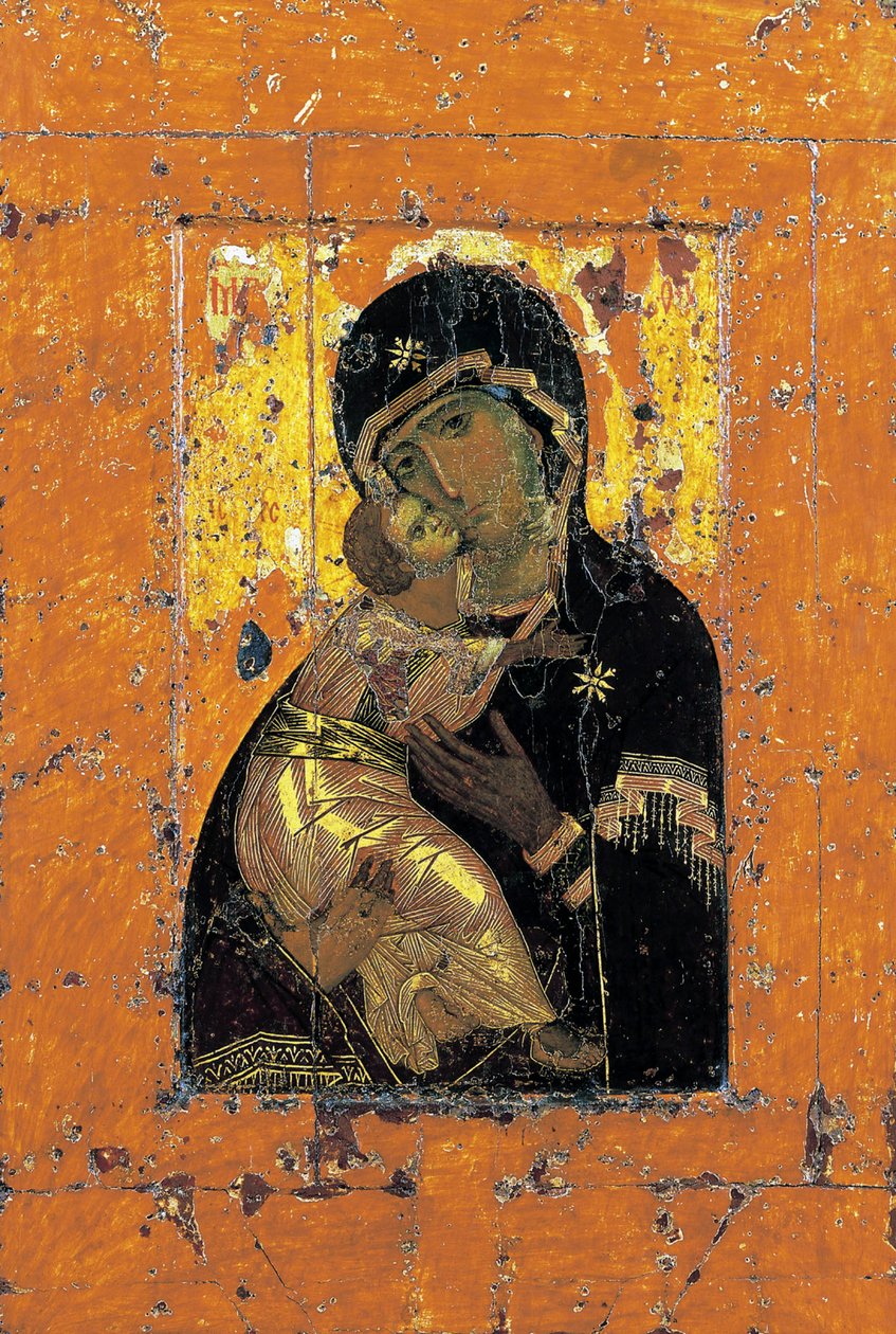 The Virgin of Vladimir, Byzantine icon, early 12th century by Unbekannt