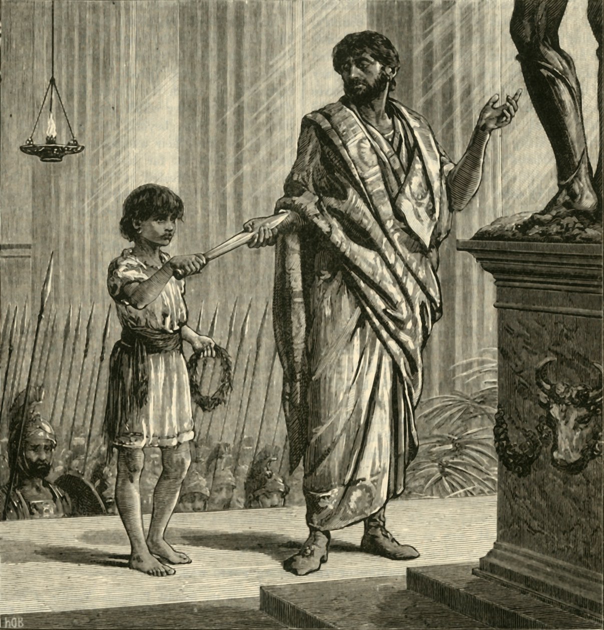 The Vow of Hannibal, 1890 by Unbekannt