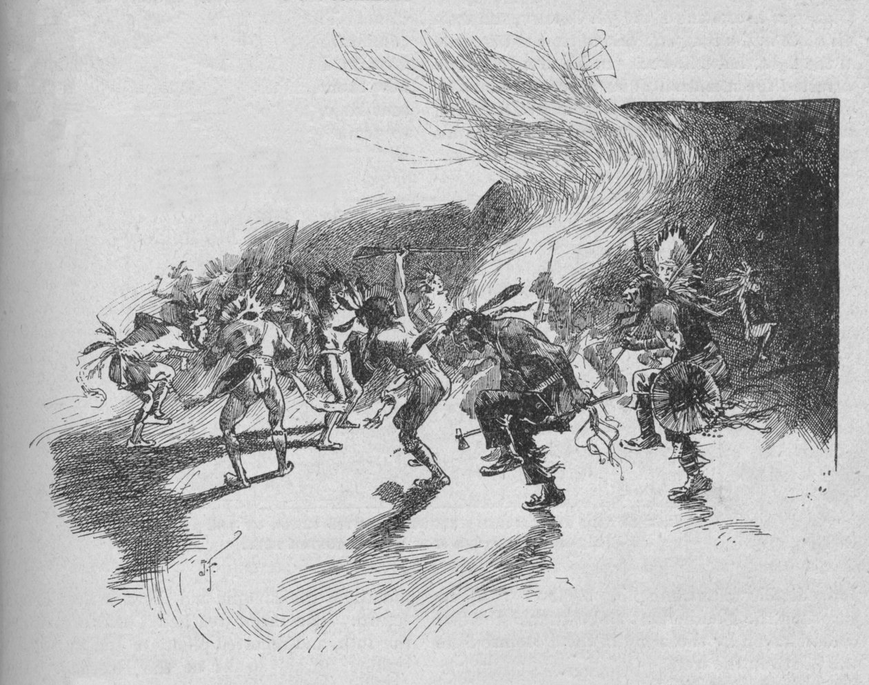 The Warriors Danced the War-Dance by Unbekannt