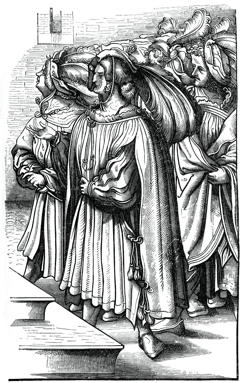 The archdukes and high barons of Germany at the coronation of the Emperor Maximilian, 16th century by Unbekannt