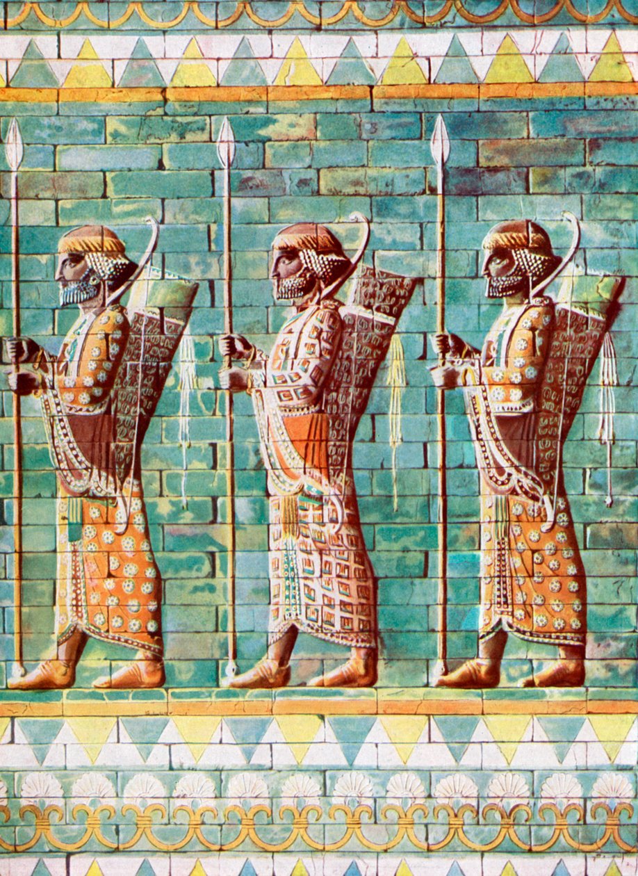The archers of King Darius, Susa, Iran, 1933-1934 by Unbekannt