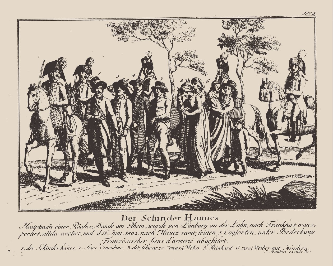 The arrest of Schinderhannes by Unbekannt