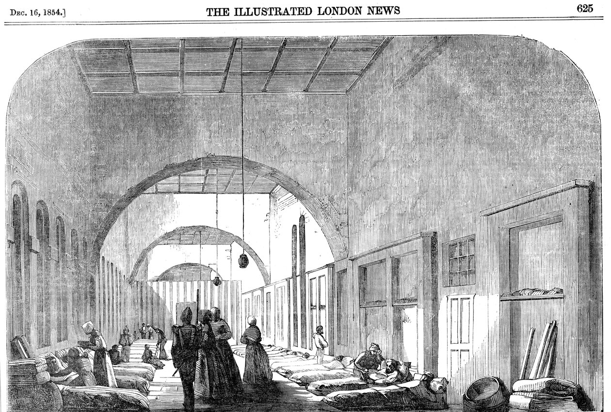 The Barrack Hospital at Scutari During the Crimean War by Unbekannt