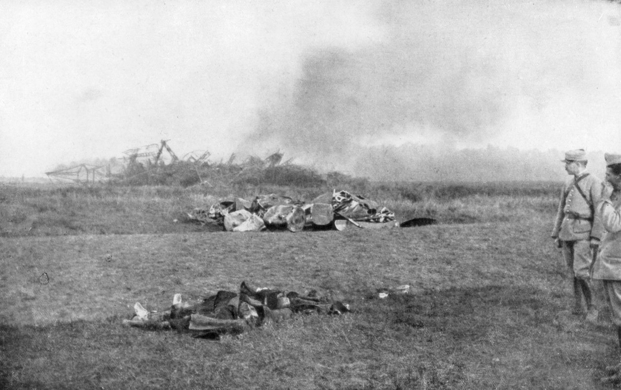 The Carcass of Zeppelin LZ93 L44, St Clement, France, 20 October 1917 by Unbekannt