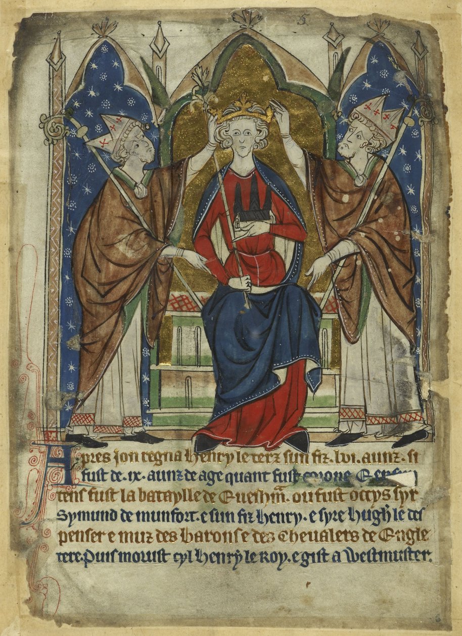The Coronation of King Henry III by Unbekannt