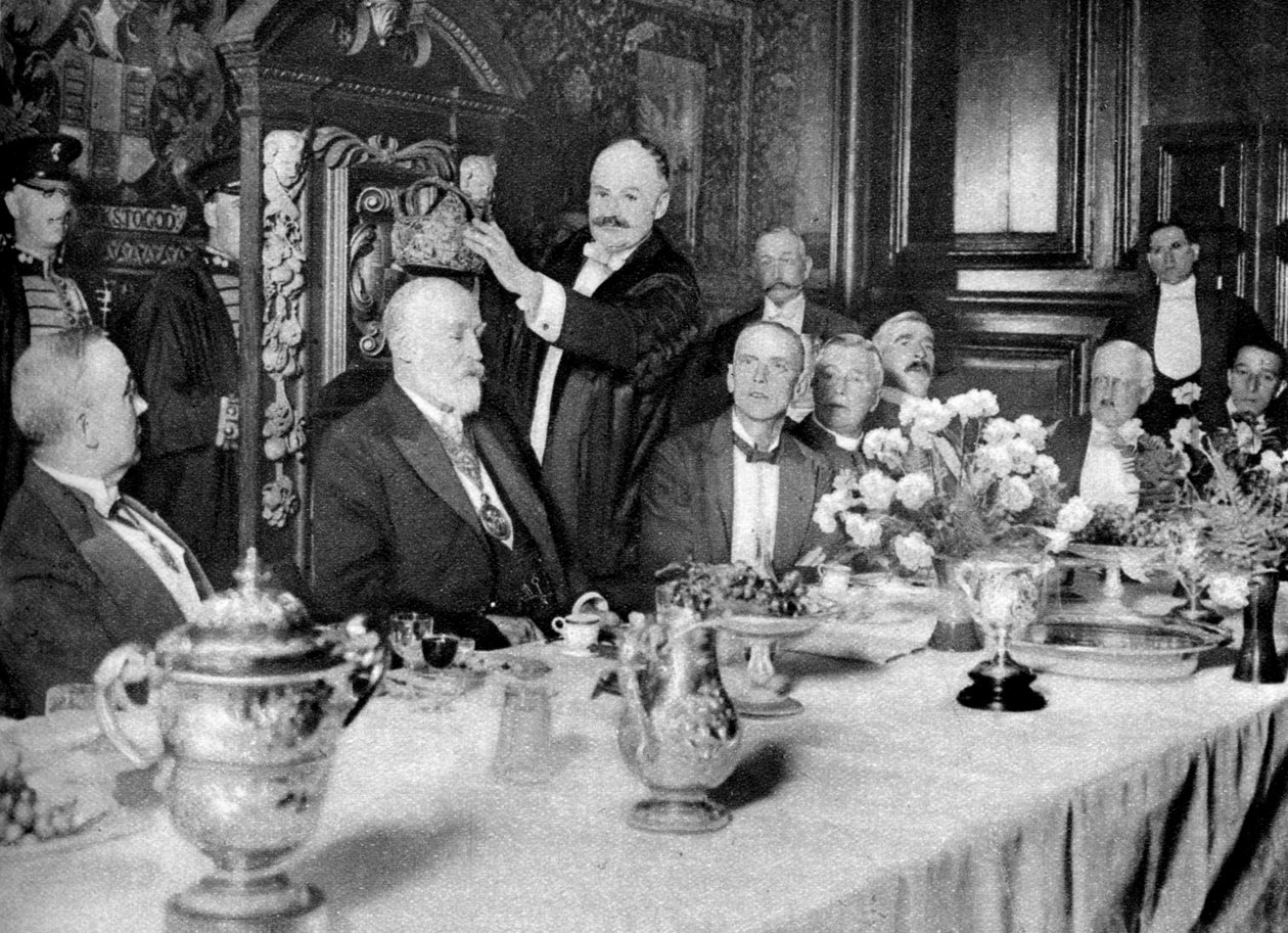 The Coronation of the Master of the Girdlers Company, London by Unbekannt