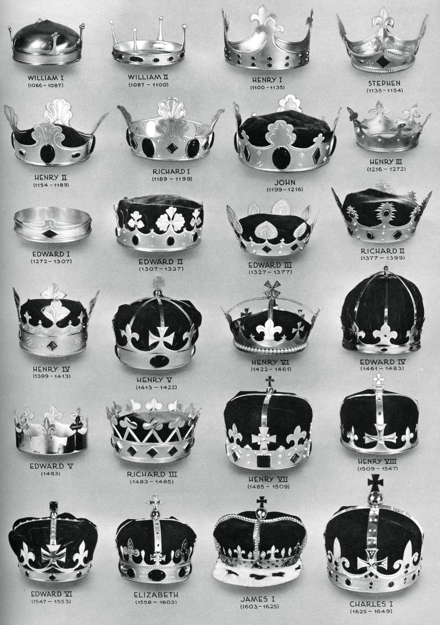 The Crowns of English Sovereigns from William the Conqueror to Charles I by Unbekannt