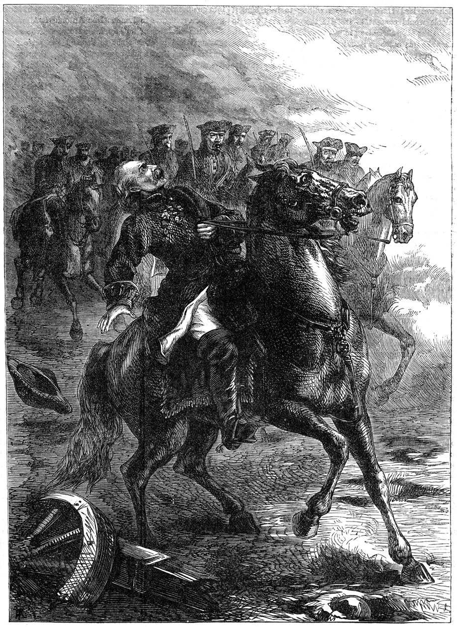The Death of the Duke of Berwick at the Siege of Philippsburg, Germany by Unbekannt