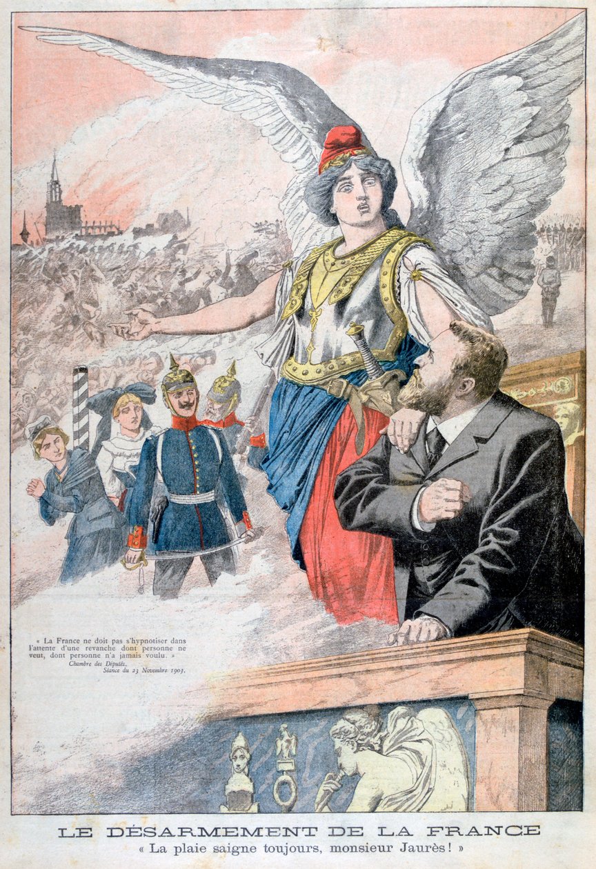 The disarmament of France, the wound always bleeds, Mr Jaures!, 1903 by Unbekannt