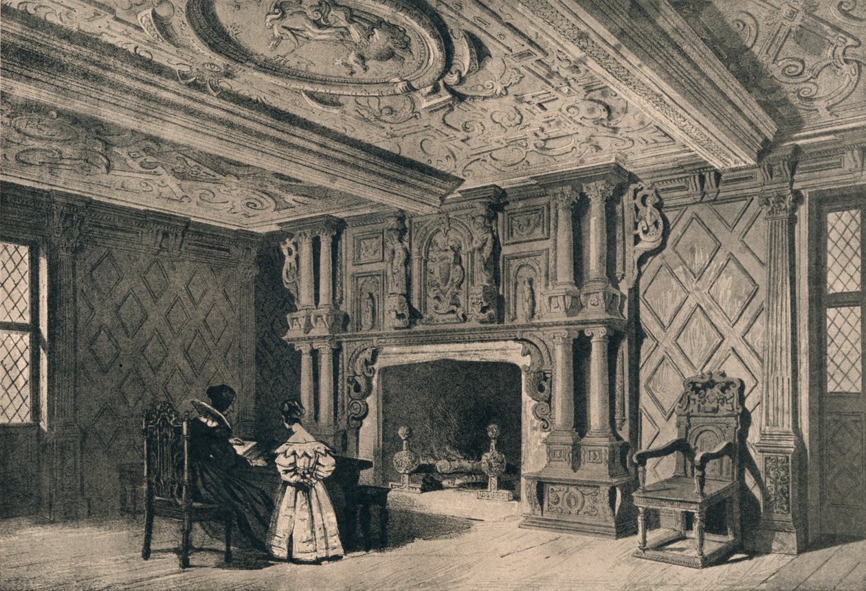 The drawing-room, Park Hall, Shropshire by Unbekannt