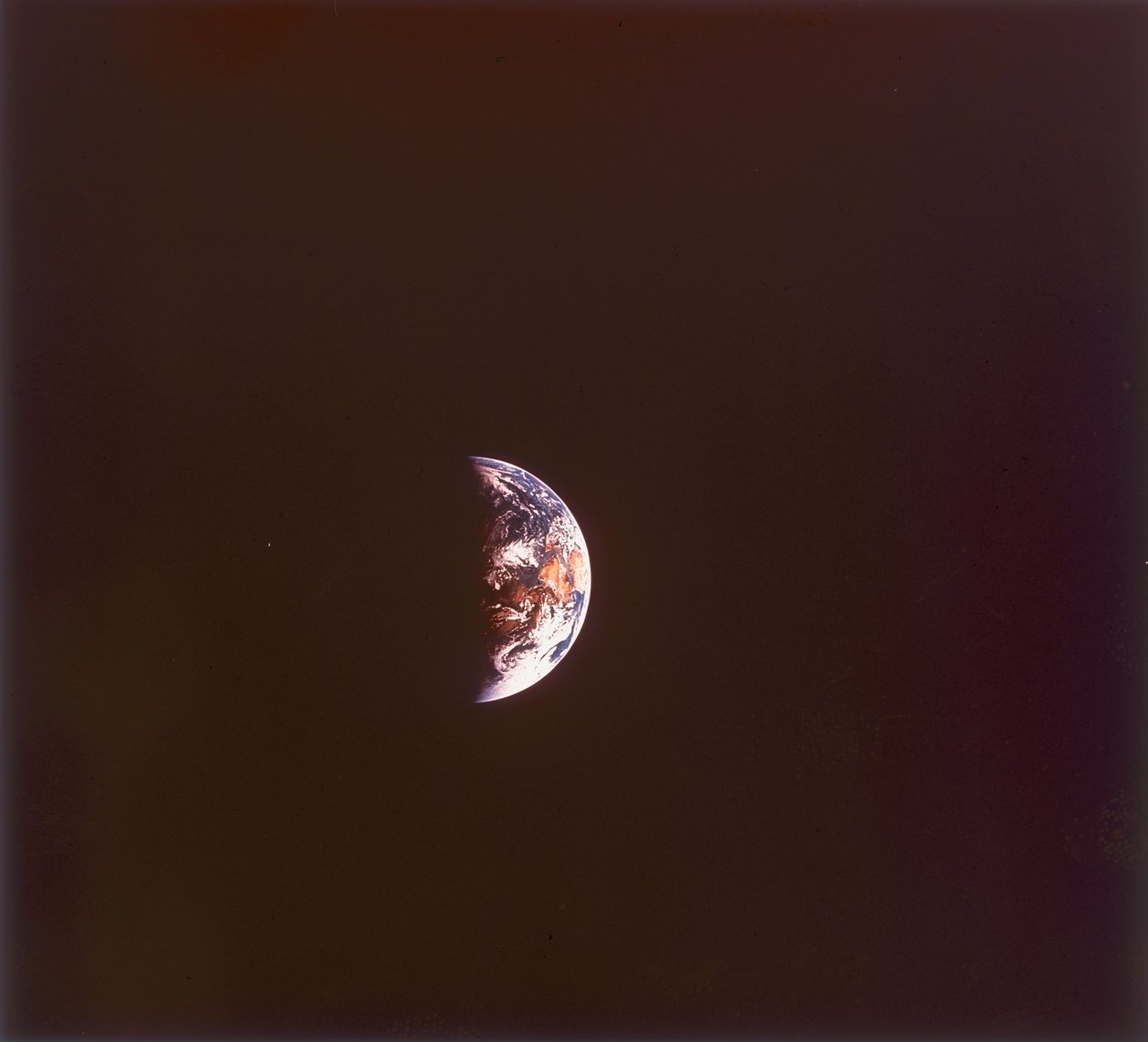 The earth from space, 1968 by Unbekannt