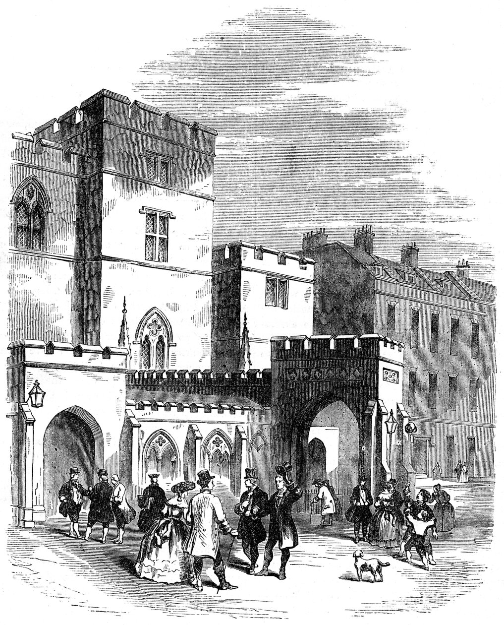 The Entrance to the Old House of Lords by Unbekannt