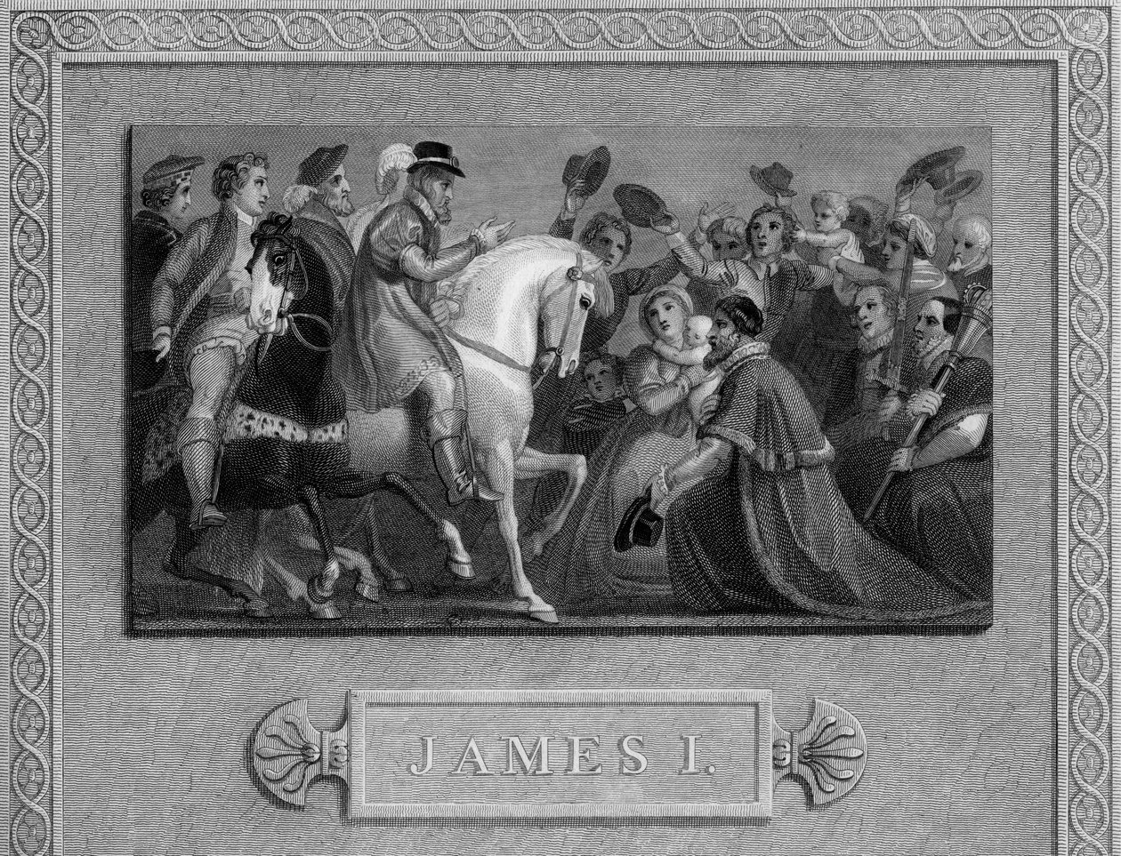 The Entry of James I into London by Unbekannt