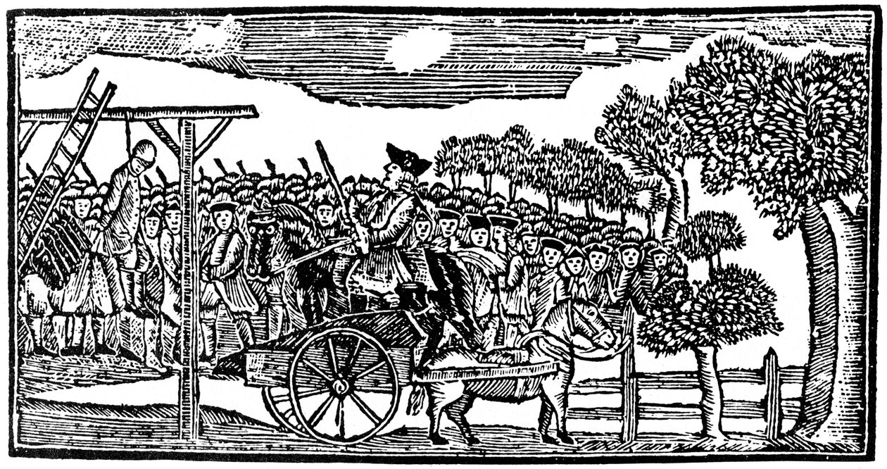 The Execution at Lechmere Point, Cambridge, Massachusetts, 18th Century, 1954 by Unbekannt