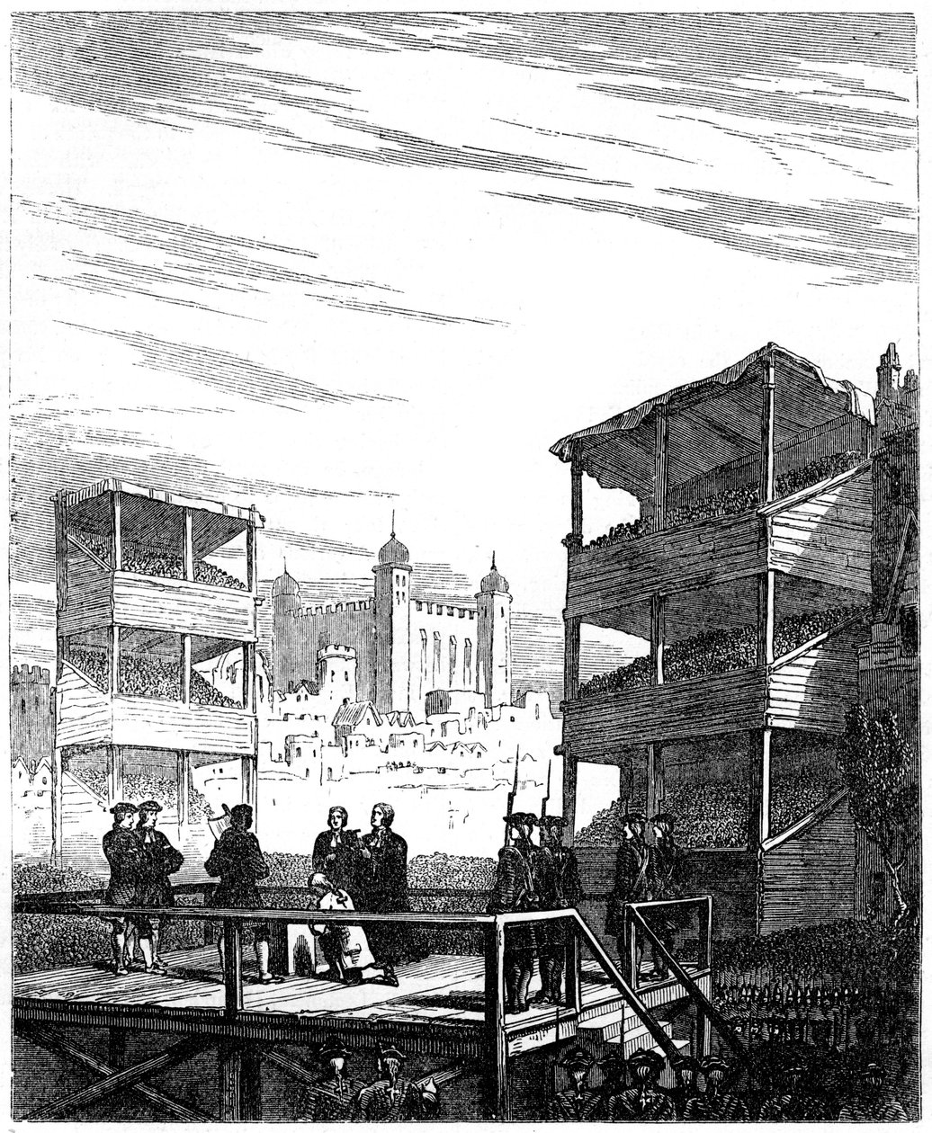 The execution of Lord Derwentwater 1689-1716 on Tower Hill, London, 1716 by Unbekannt