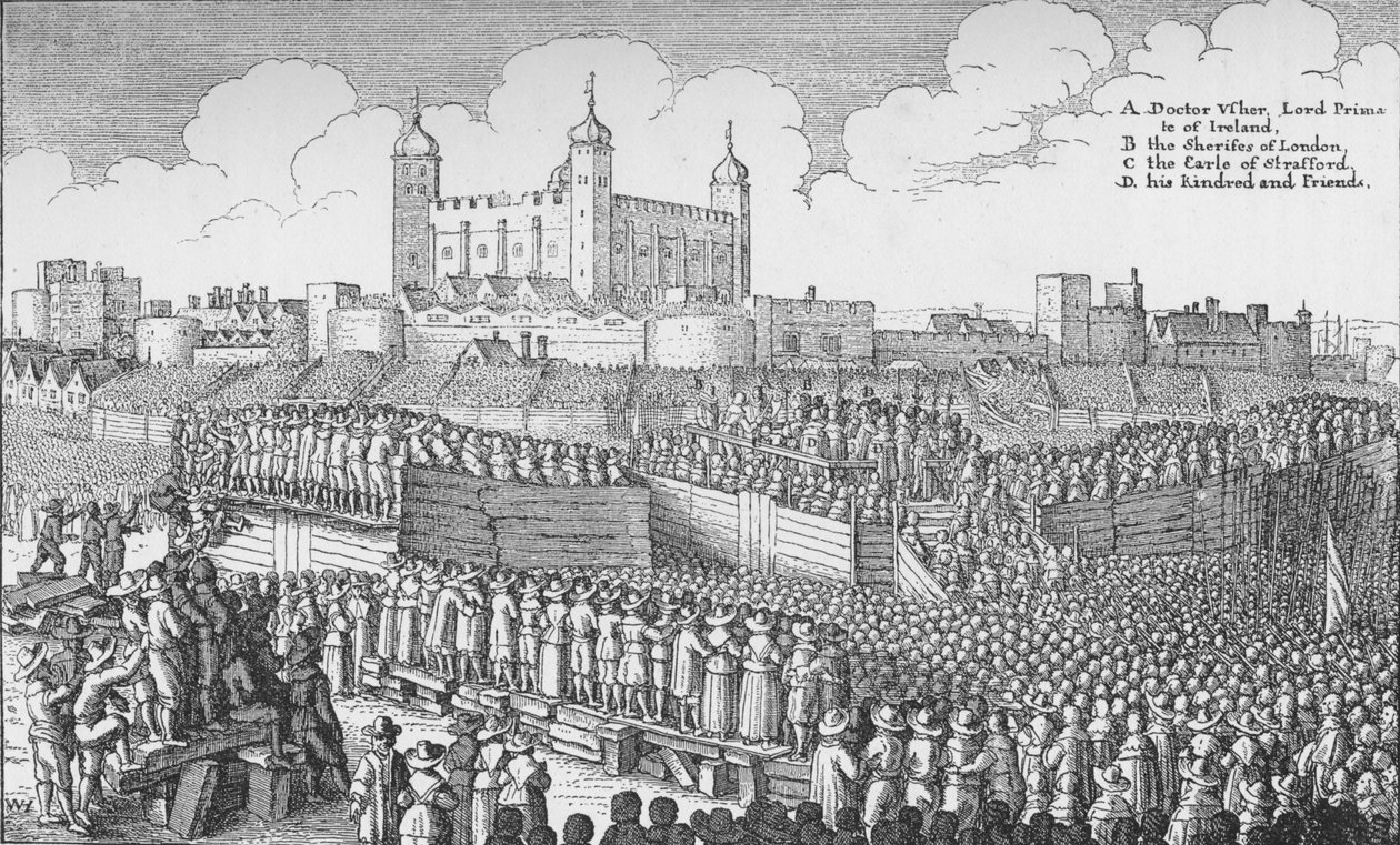 The Execution of the Earl of Strafford on Tower Hill, London, 12 May 1641, 1903 by Unbekannt