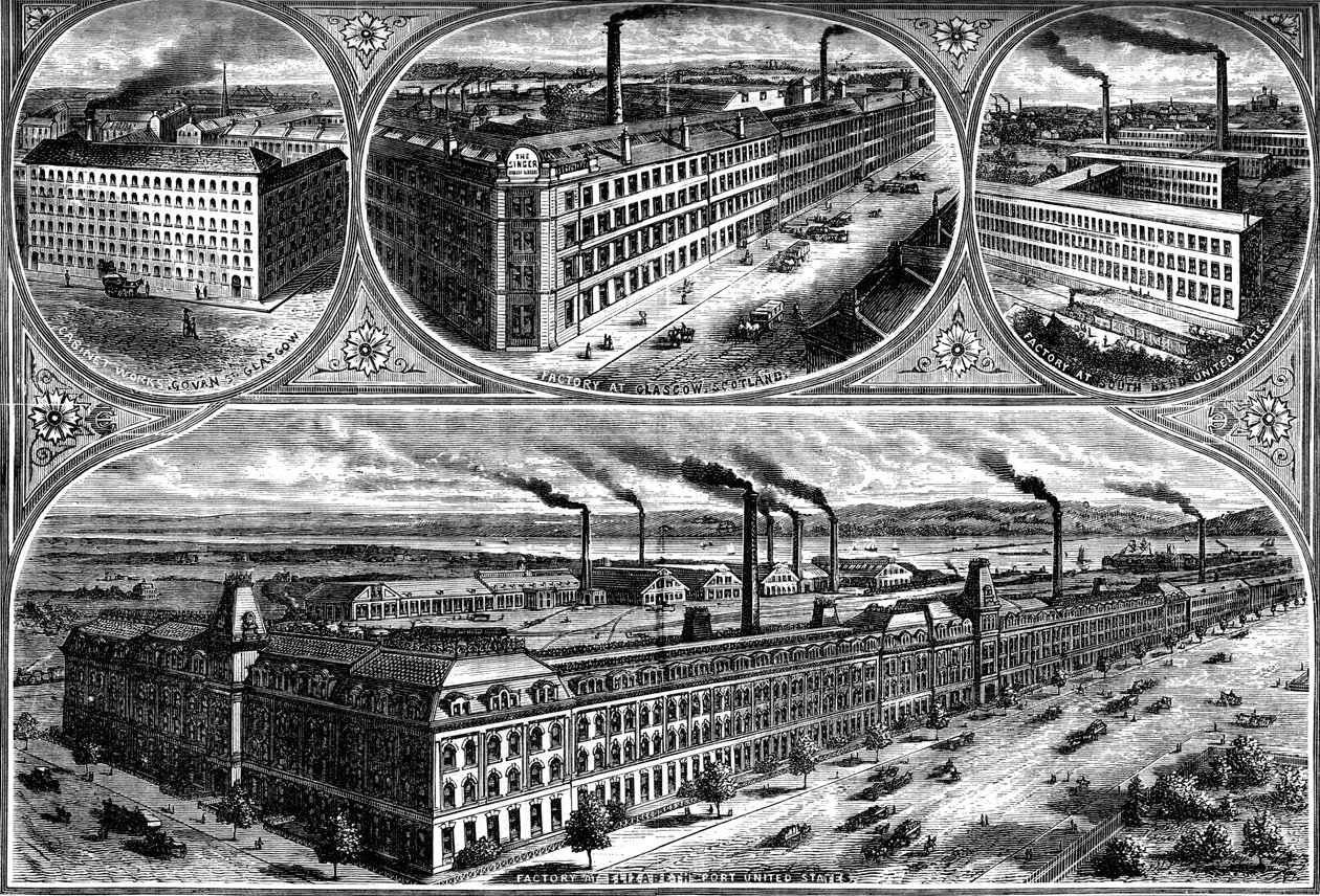The Factories of the Singer Manufacturing Company by Unbekannt