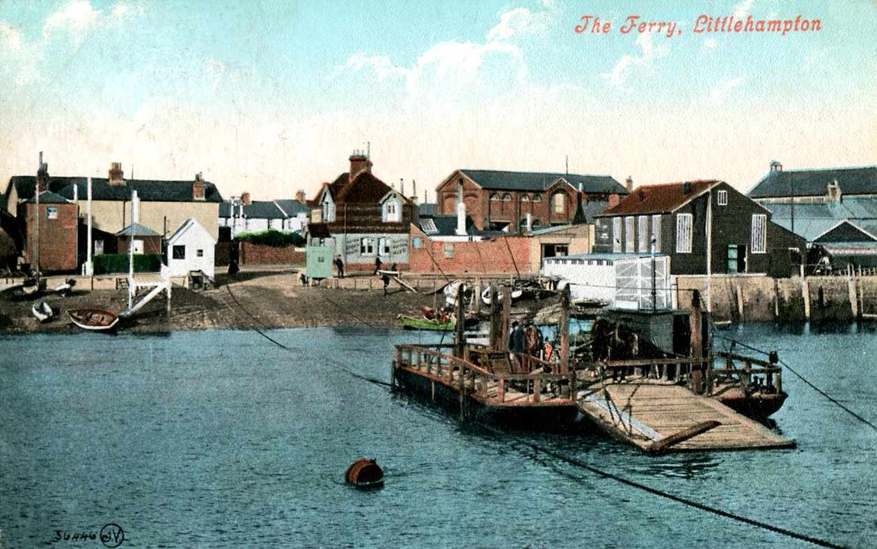 The ferry at Littlehampton, West Sussex, 1907 by Unbekannt