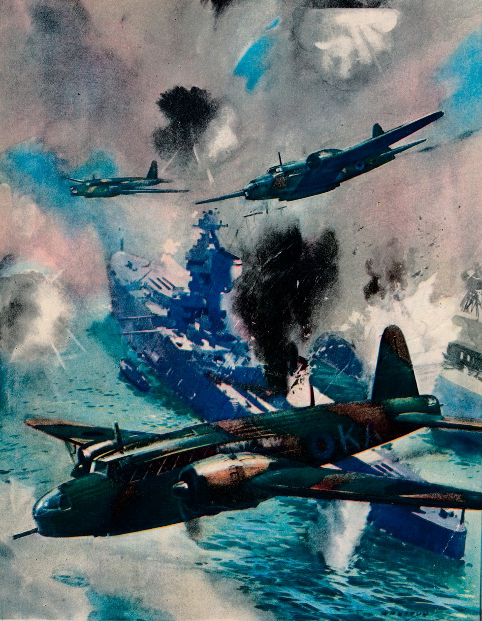 The first British air aggressive action of the war, the raid on Kiel, 1940 by Unbekannt