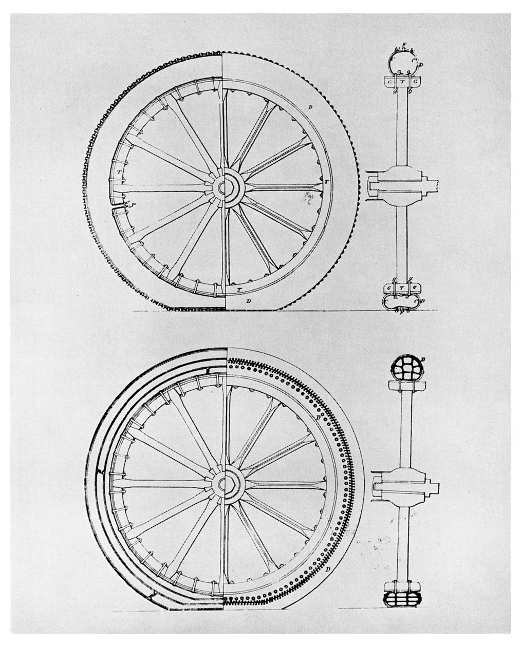 The first pneumatic tyre by Unbekannt