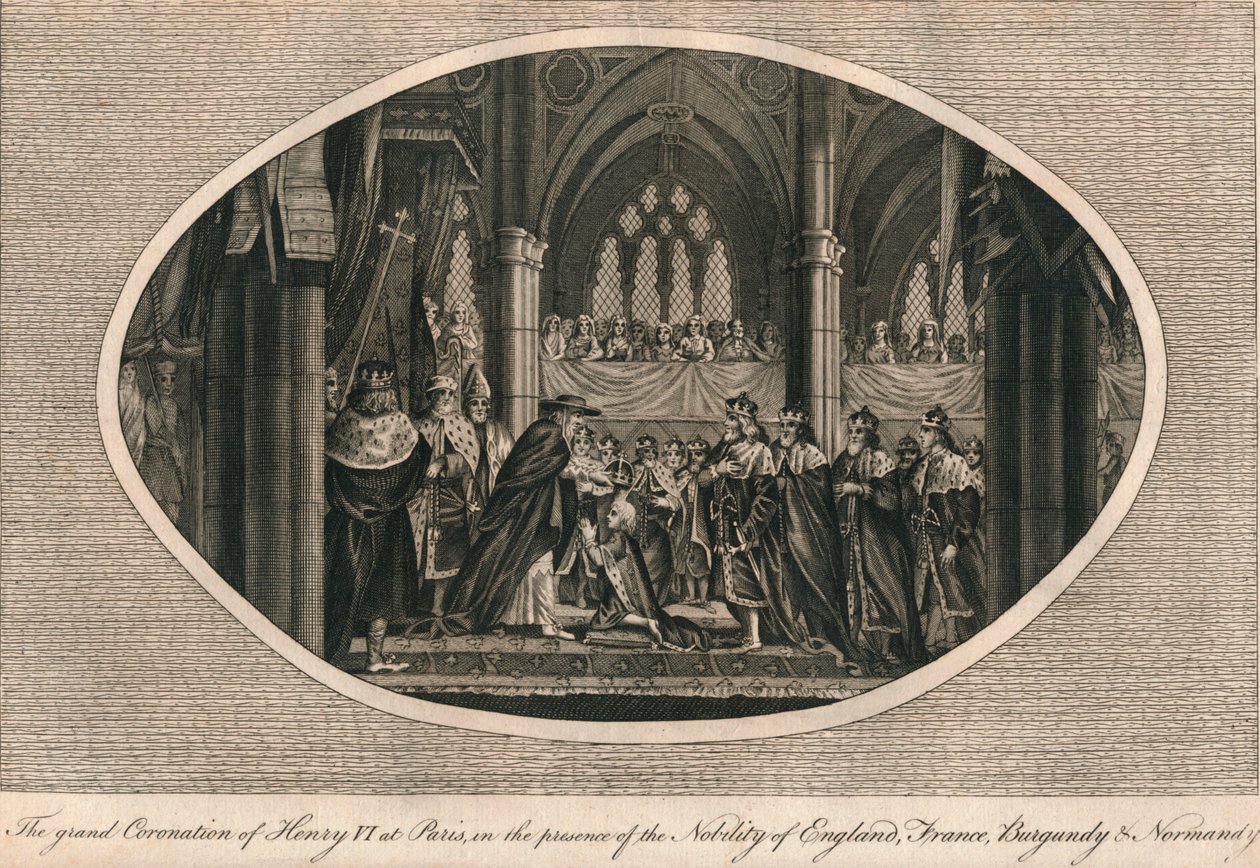 The Grand Coronation of Henry VI of England in Paris by Unbekannt