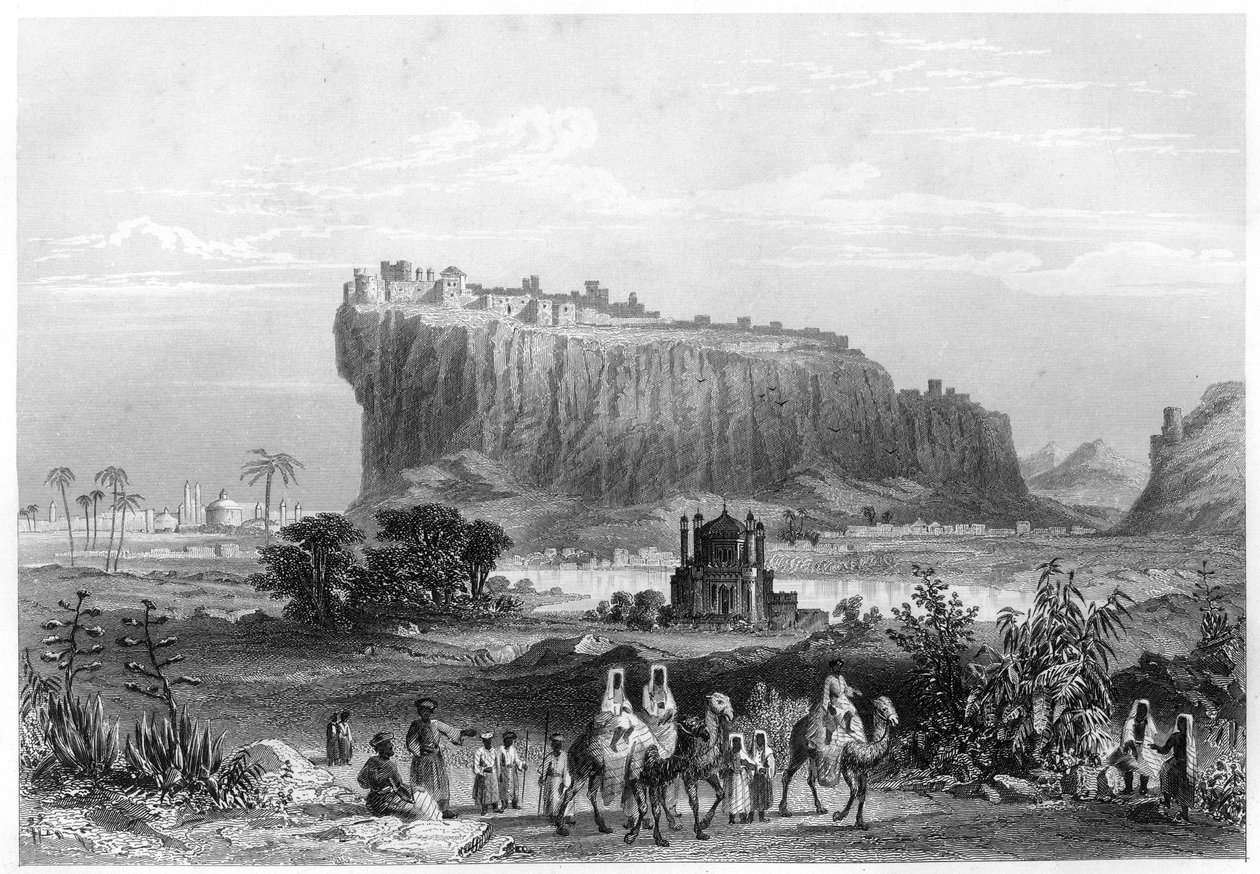 The Hill Fortress of Gwalior, India, c1860 by Unbekannt