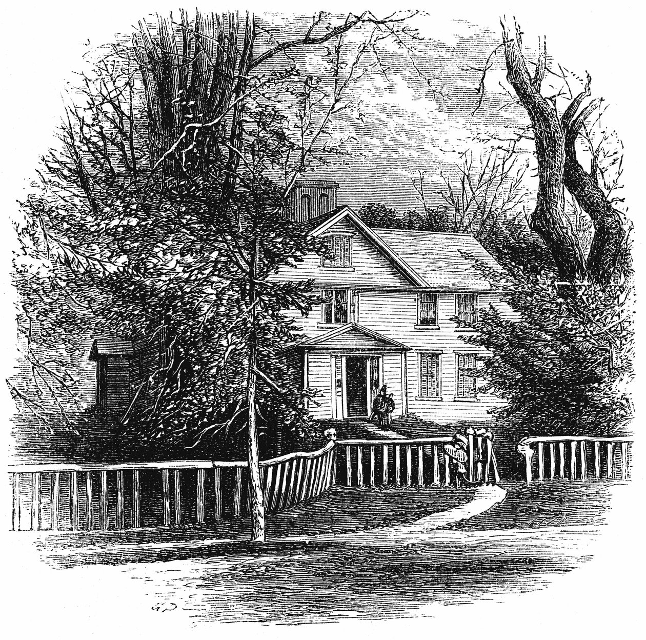 The Home of Amos Benson Alcott, Concord, Massachusetts by Unbekannt