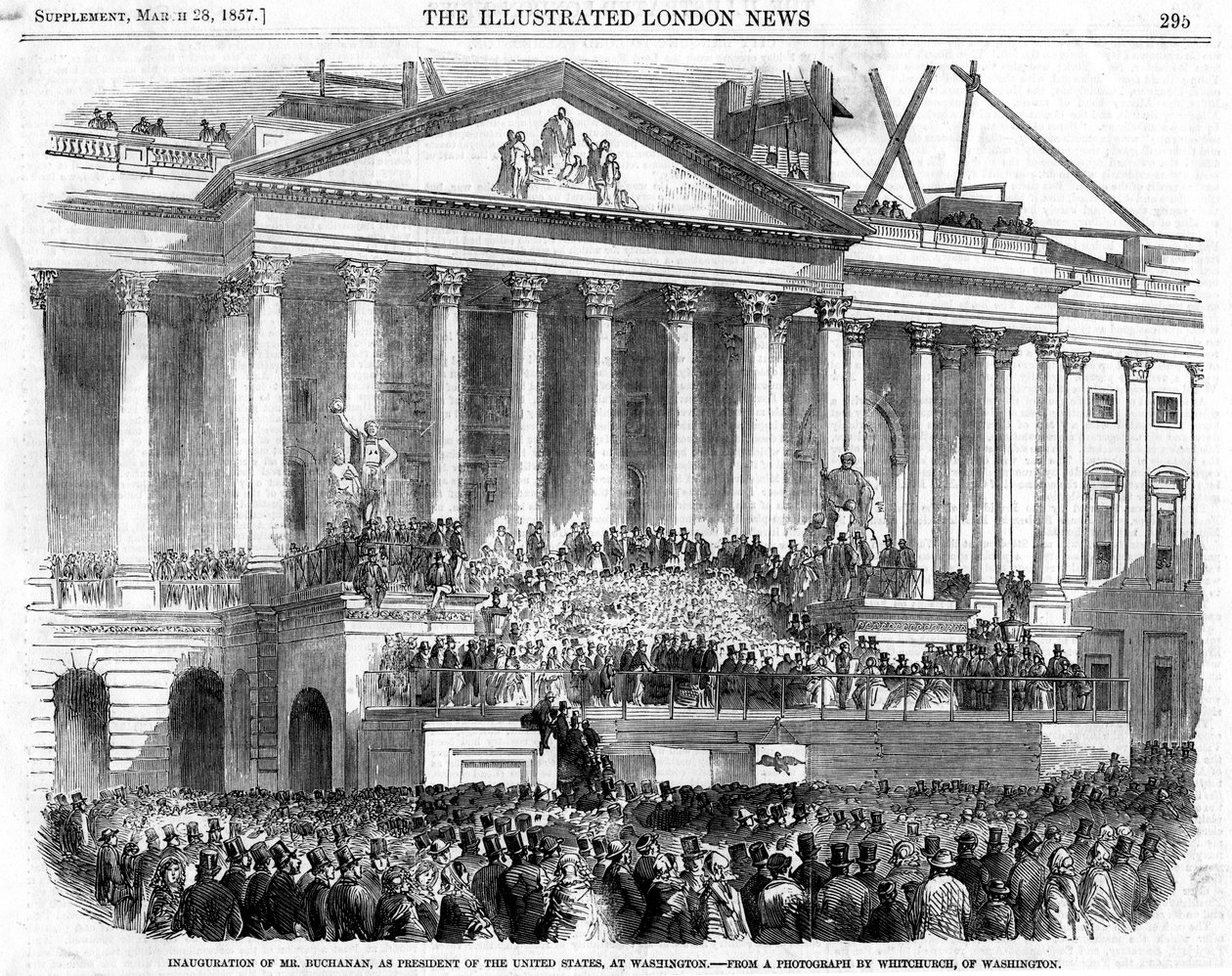 The Inauguration of James Buchanan as President, Washington, 1857 by Unbekannt