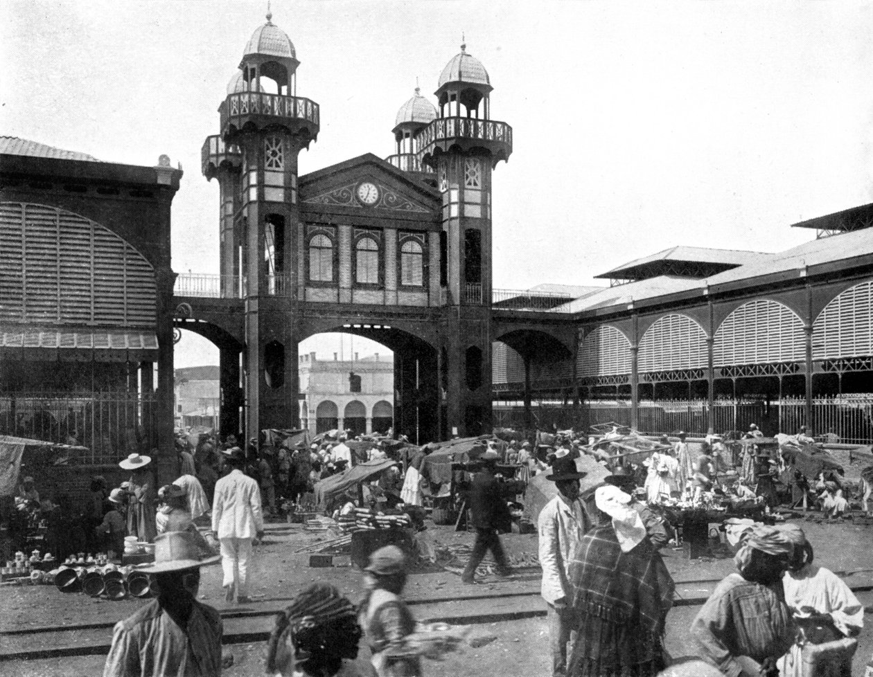 The market place, Port-au-Prince, Haiti, 1926 by Unbekannt