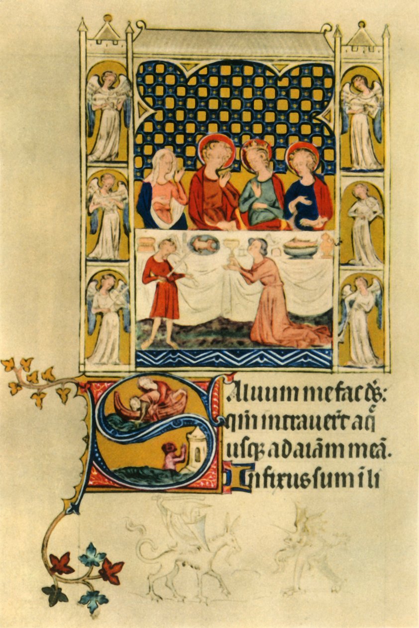 The marriage feast at Cana, early 14th century, 1942 by Unbekannt