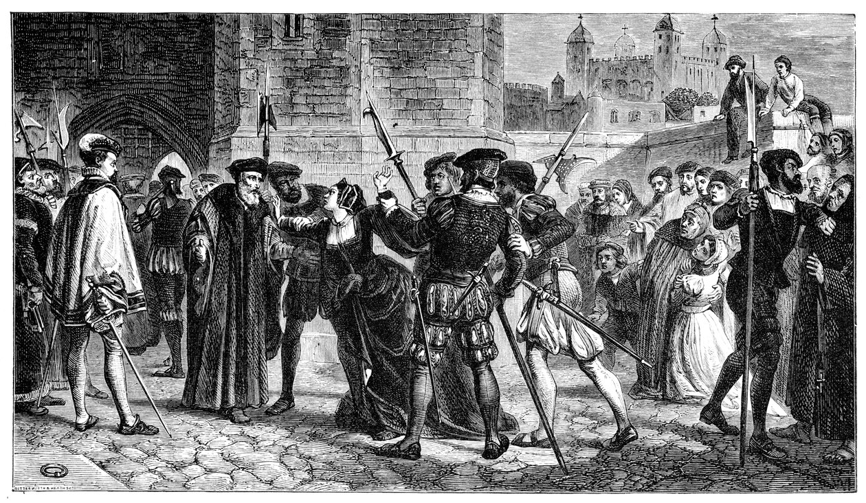 The meeting of Sir Thomas More and his daughter, Margaret, 19th century by Unbekannt
