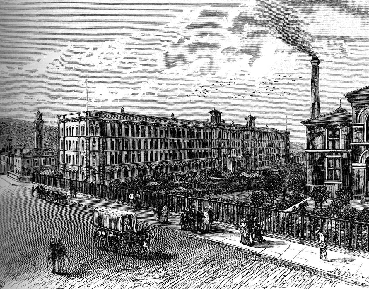 The mill at Saltaire, c1880 by Unbekannt