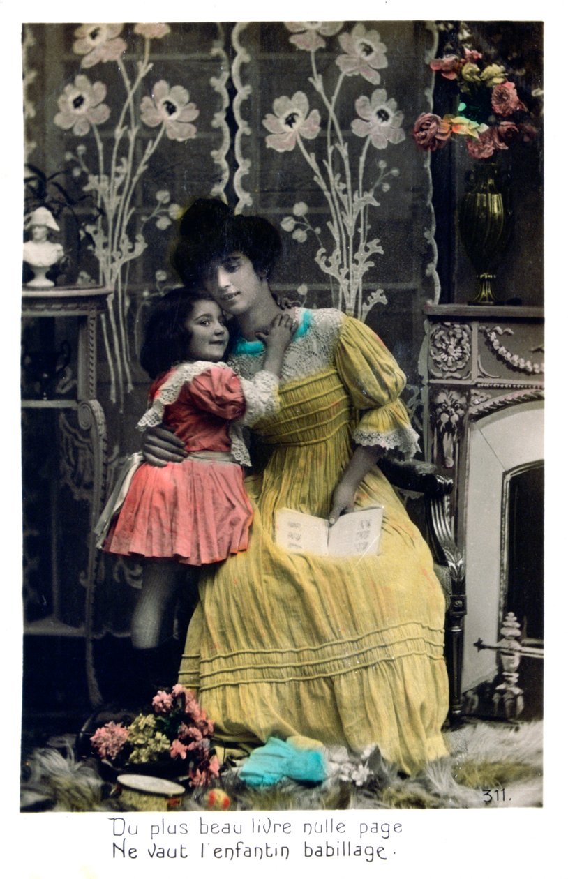 The more beautiful book, French Postcard, c1900 by Unbekannt