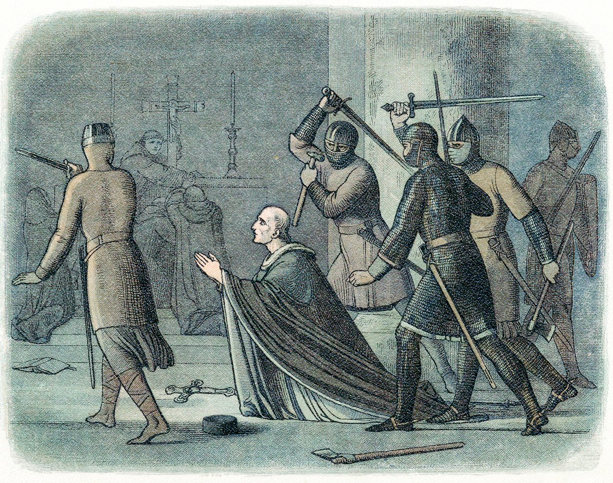 The Murder of Thomas à Becket, 1170 by Unbekannt