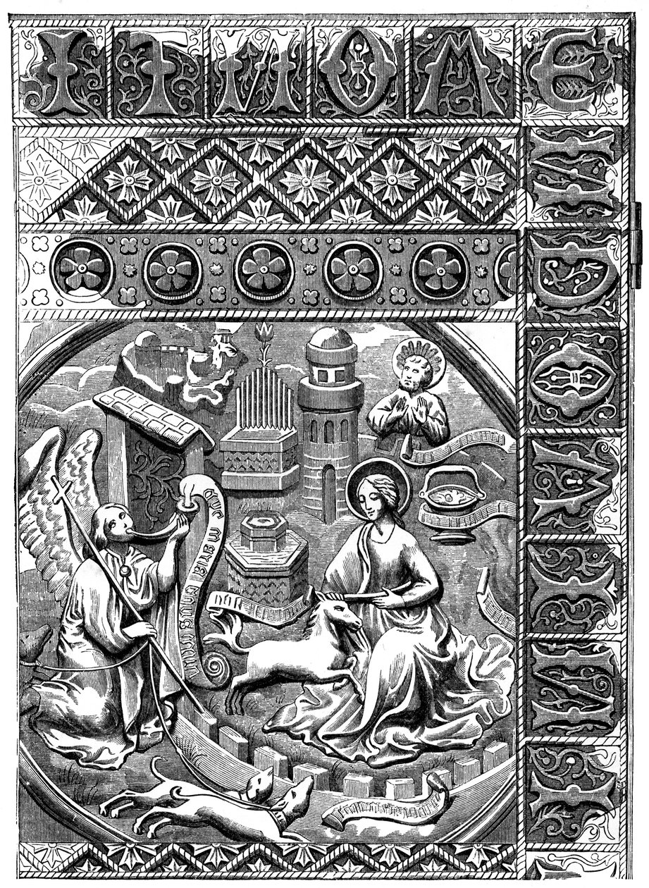 The Mystical Chase of the Unicorn, Which Has Taken Refuge in the Lap of the Virgin by Unbekannt