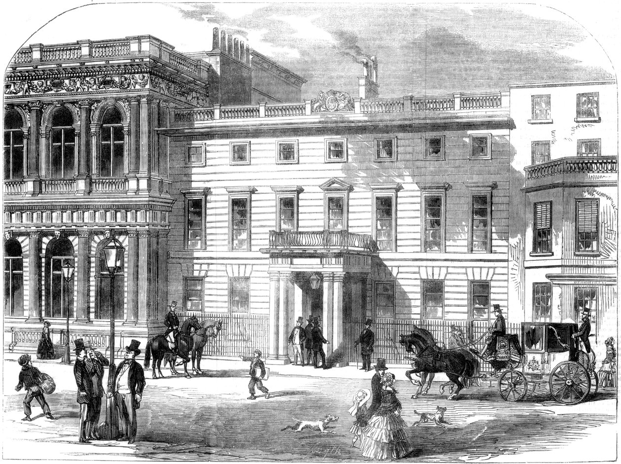 The New Office of the War Department, Buckingham House, Pall Mall, London, 1855 by Unbekannt