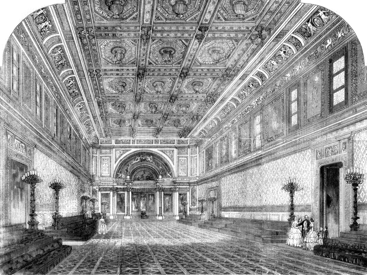 The New State Ballroom at Buckingham Palace, 1856 by Unbekannt
