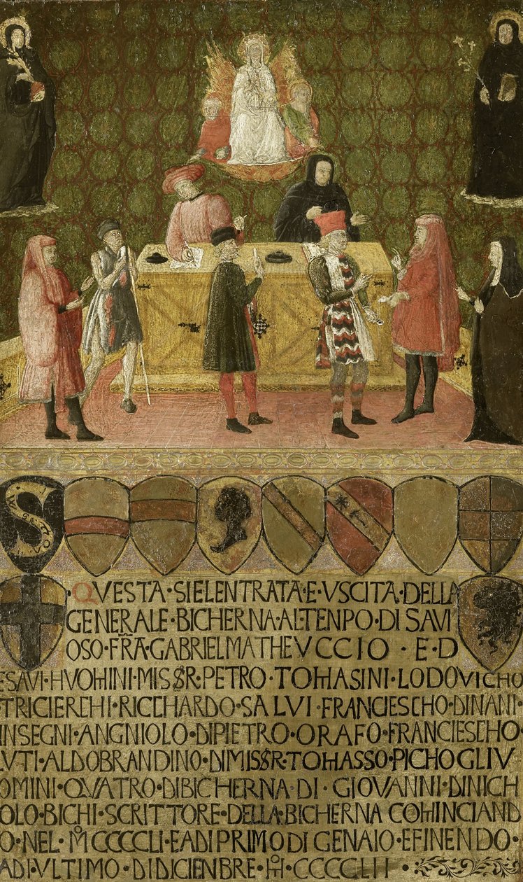 The Office of the Tax Collector Biccherna of Siena by Unbekannt
