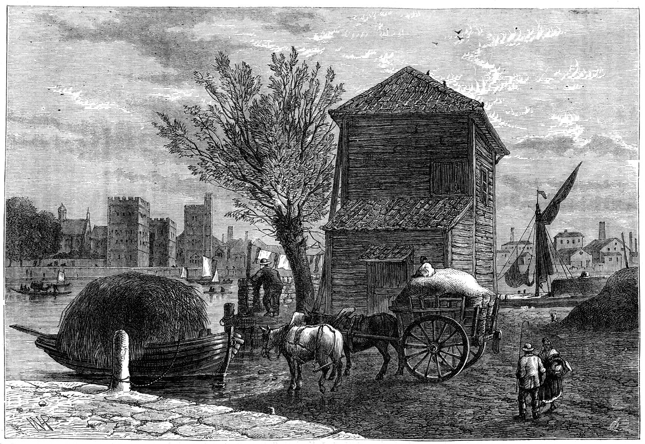 The old Horseferry, London, c1800 by Unbekannt