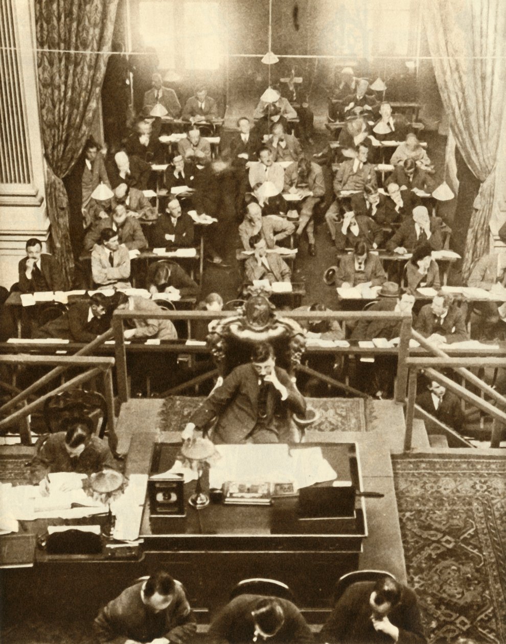 The Opening of Dail Eireann, or Chamber of Deputies, Dublin, Ireland by Unbekannt