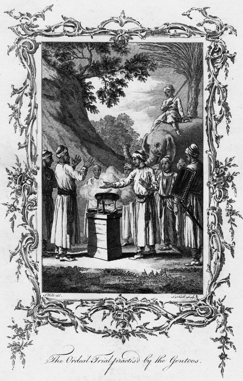 The Ordeal Trial Practised by the Gentoos by Unbekannt