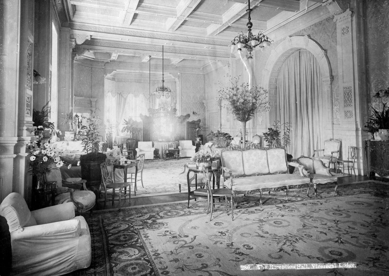 The Reception Hall, Viceregal Lodge, India, 20th Century by Unbekannt
