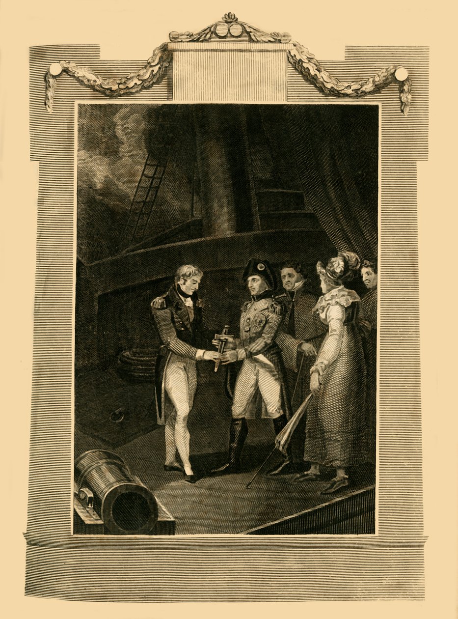 The Surrender of Buonaparte on Board the Bellerophon by Unbekannt