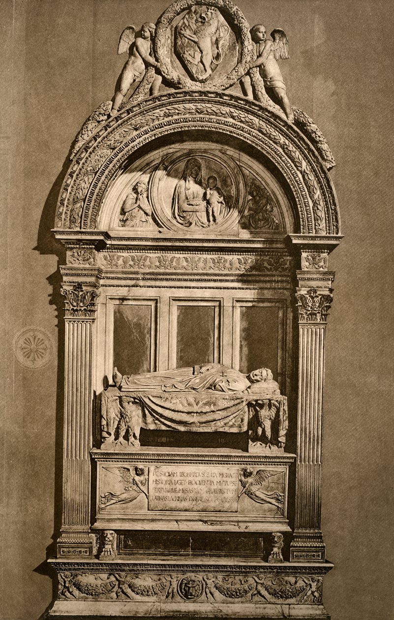The Tomb of Leonardo Bruni, Basilica of Santa Croce, Florence by Unbekannt